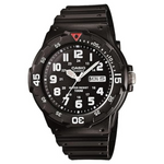 Casio Men's EAW-MRW200H-1BV Black Resin Dive Watch