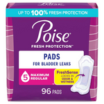 96-Count Poise Incontinence Pads & Postpartum Incontinence Pads