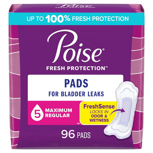 96-Count Poise Incontinence Pads & Postpartum Incontinence Pads