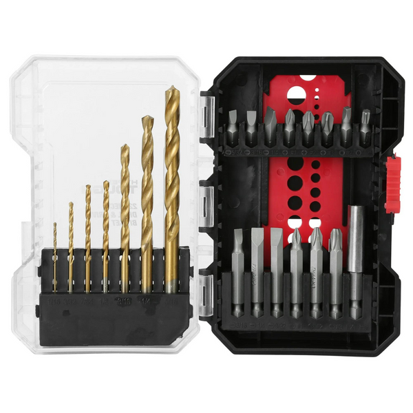 Hyper Tough 22-Piece Titanium Coated Drill Bit And Drive Bit Set