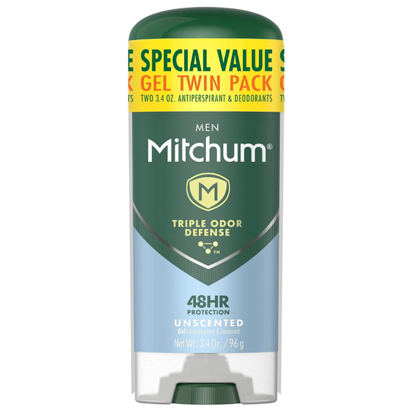 2-Pack Mitchum Antiperspirant Triple Odor Deodorant Stick, 3.4 Oz