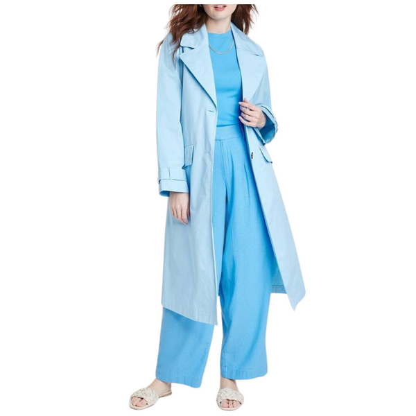 A New Day Women's Statement Trench Coat (Light Blue)