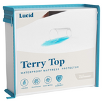 LUCID Premium Mattress Protector Cotton Terry Top Cover (Twin XL)