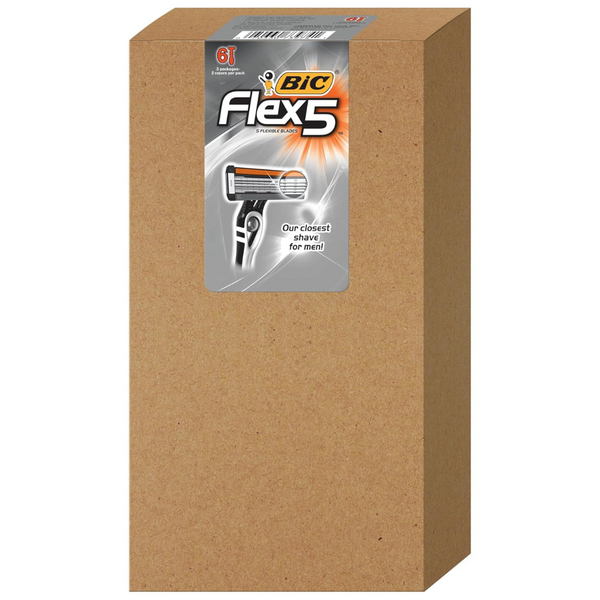 6-Pack BIC Flex 5 Titanium 5-Blade Disposable Razors For Men