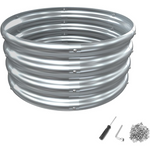 Mofeez Galvanized Raised Silver Garden Bed Kit