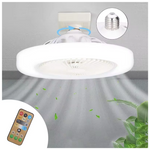 3-In-1 E27 Converter Base Lighting Lamp Ceiling Fan With Remote Control