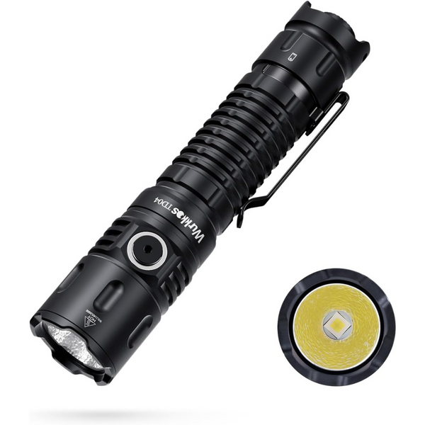 Wurkkos TD04 3000 Lumens Handheld Rechargeable Super Bright LED Flashlight