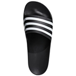 Adidas Unisex Adilette Aqua Slides Sandals (Black/White/Black)