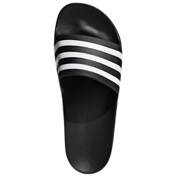 Adidas Unisex Adilette Aqua Slides Sandals (Black/White/Black)