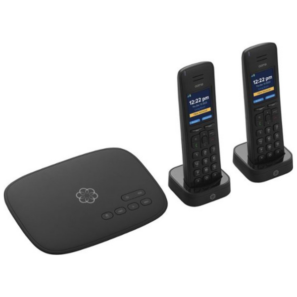 Ooma Telo Air Free Home Phone Service With 2 HD3 Handsets