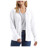 Hanes Women's Slub Jersey Fashion Zip-Front Cotton Hoodie (various sizes)