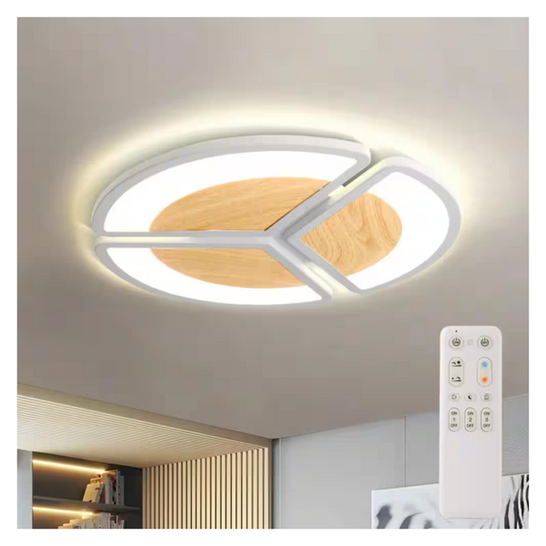 Tozing 16" Dimmable Integrated LED Modern Ceiling Light With Remote