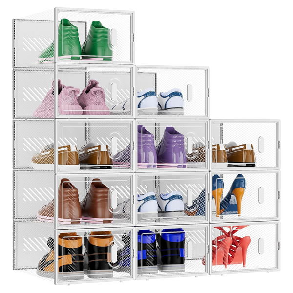 12-Pack Baleine X-Large Stackable Shoe Storage Box