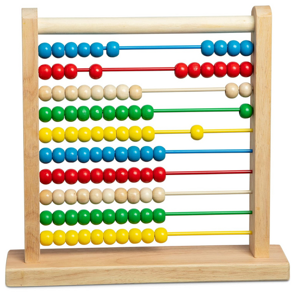 Melissa & Doug Abacus – Classic Wooden Educational Counting Toy