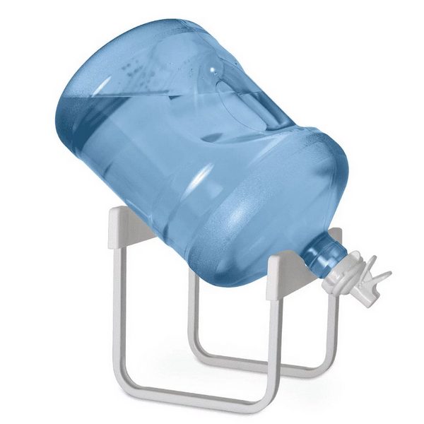 Brio Metal Plated 3-5 Gallon Water Jug Stand And 2 Dispenser Valves