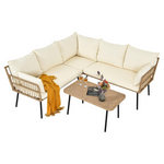 4-Piece Yitahome Patio L-Shaped Sofa Furniture Set
