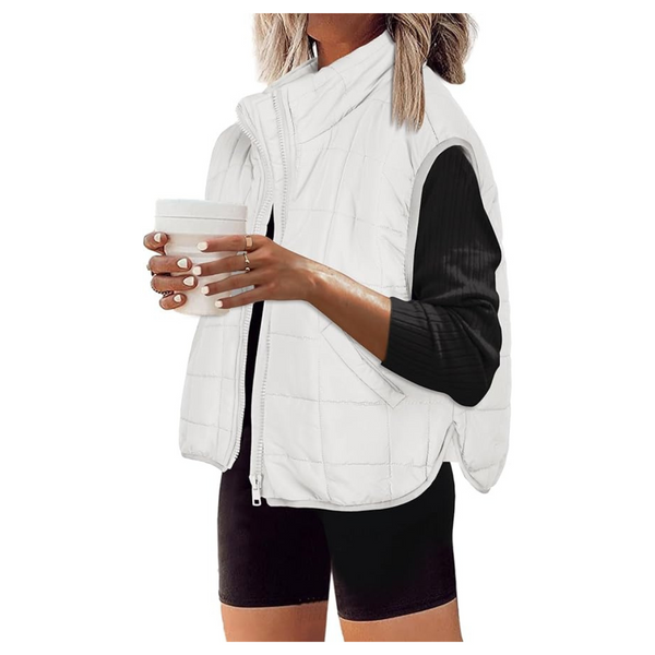 Women's Puffer Sleeveless Zip Up Outerwear Vest (Various)
