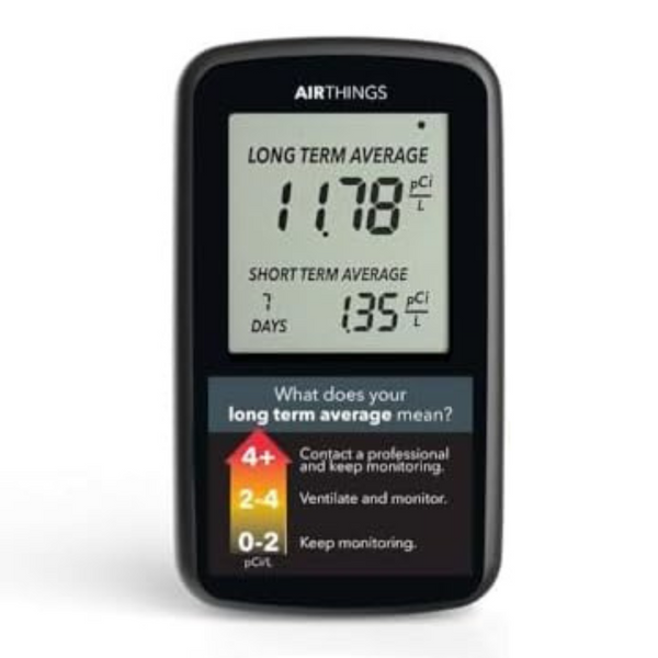 Airthings Corentium Portable, Lightweight, Easy-to-Use Home Radon Detector