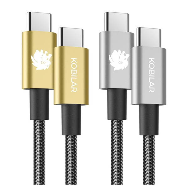 2-Pack Kobilar 240w Type-C To Type-C Fast Charging Cable (Various)