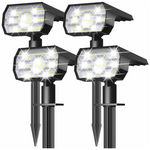 4 Pack IP68 Waterproof 56 LED Garden Spot Solar Lights