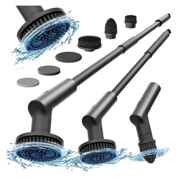 HOTO IPX7 Full Body Waterproof Bathroom Shower Cleaning Brush