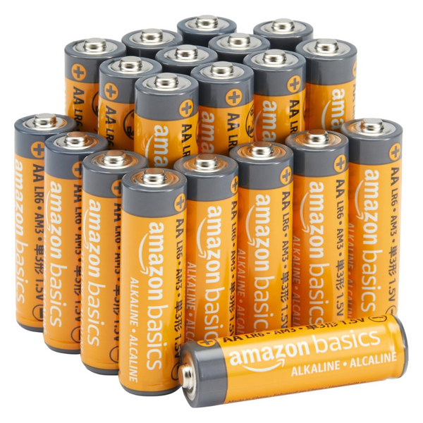 20-Pack Amazon Basics 1.5 V AA High-Performance Alkaline Batteries