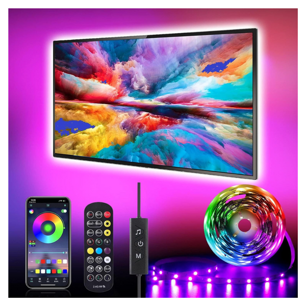 9.84ft USB Strip RGB Led TV Lights