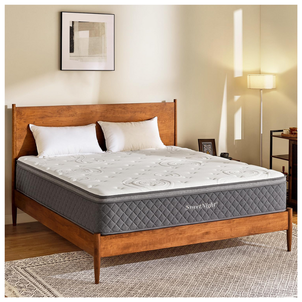 Sweetnight 12" Hybrid Queen Size Mattress With Pocketed Coils