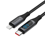 Sabrent USB-C to Lightning Cable With Smart Display SABRENT USB-C To Lightning Cable With Smart Display