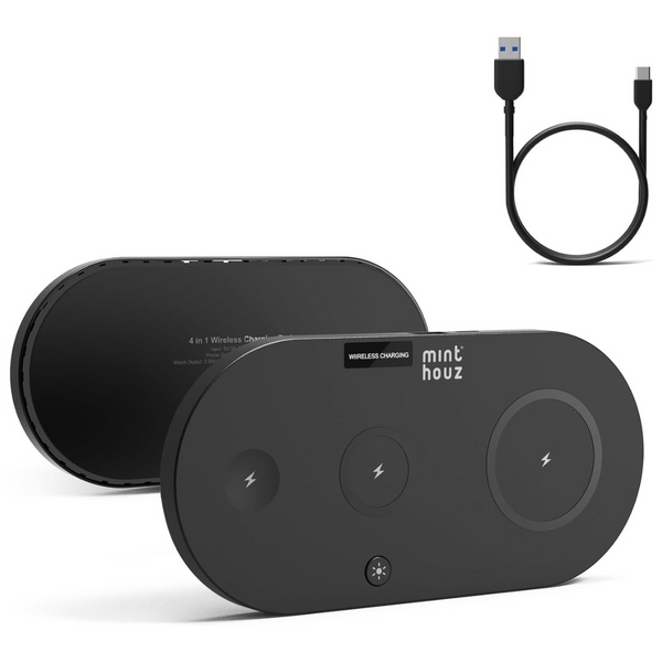 4 In 1 Wireless Charger Pad, 15w Compatible With Apple Devices