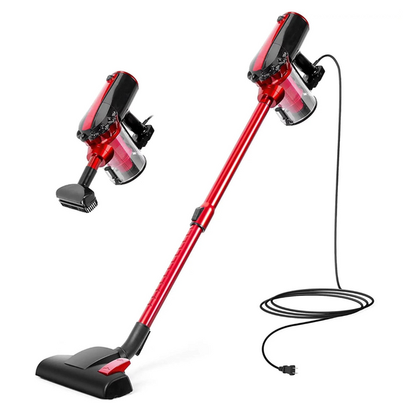 Moosoo 17000PA Strong Suction 23 feet Cord Stick Vacuum Cleaner