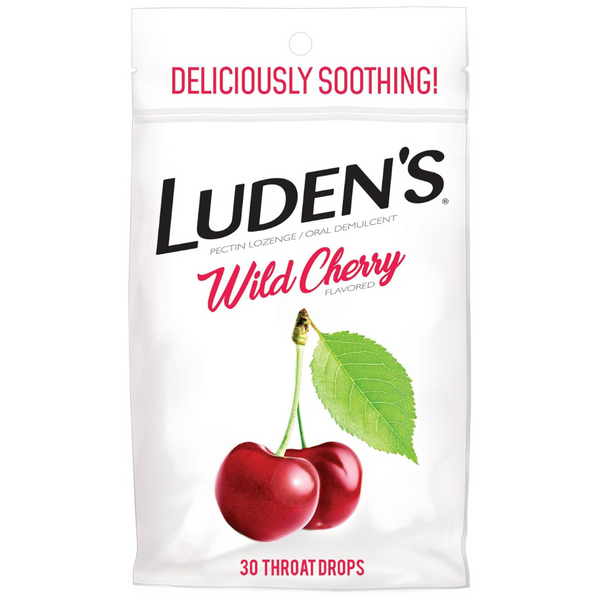 30-Count Luden's Wild Cherry Sore Throat Relief Drops