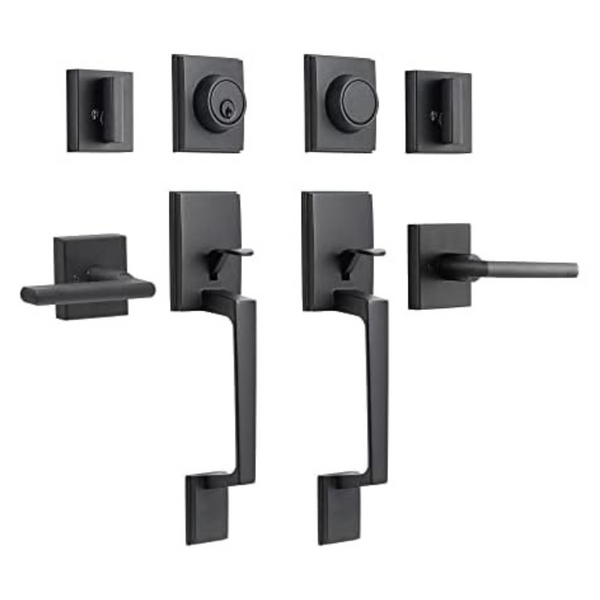 NeuType Double Door Handle Sets With Deadbolt Entry Door Locksets