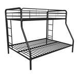 DHP Twin-Over-Full Bunk Bed With Metal Frame And Ladder
