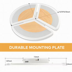 Tozing 16" Dimmable Integrated LED Modern Ceiling Light With Remote