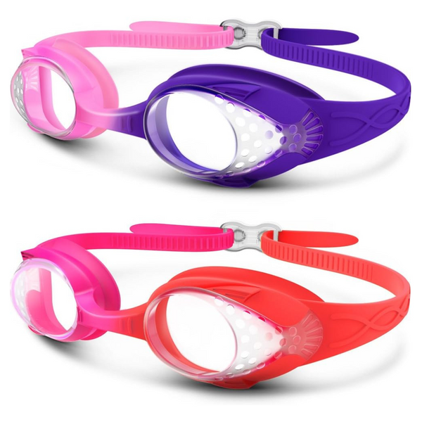 OutdoorMaster 2 Pack of Kids Swim Goggles