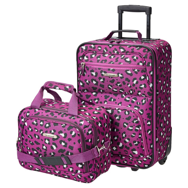 2-Piece Rockland Fashion Softside Upright Luggage Set