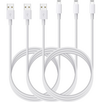 3-Pack 3ft MFi Certified Apple Fast Charging Cables (Various)