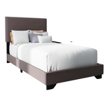 Hillsdale Willow Nailhead Trim Upholstered Bed (Twin Or Queen)