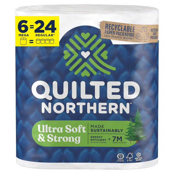 6-Count Quilted Northern Ultra Soft & Strong Toilet Paper Mega Rolls