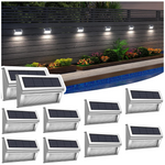 10-Pack Roshwey 9LED Solar Powered Waterproof Outdoor Lights