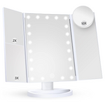 Huonul LED Makeup Vanity Mirror With 2X 3X 10X Magnification