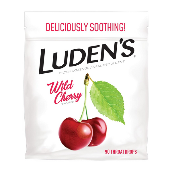 90-Count Luden's Wild Cherry Throat Drops