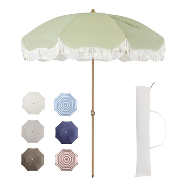 Tempera 7ft Outdoor Patio Umbrella With Carry Bag