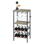 Nananardoso Wine Rack Table With Bottle Holder
