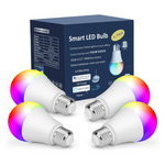 4-Pack Ohlux 7W 2.4GHz WiFi & Bluetooth Music Sync Smart Light Bulbs