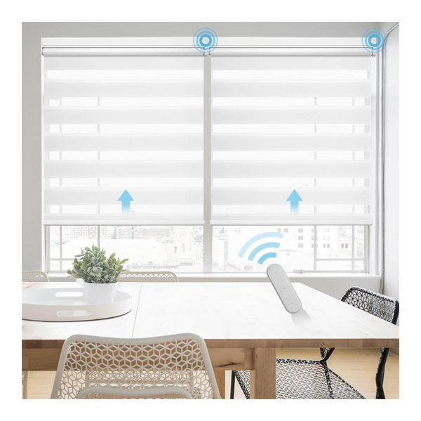 Smart Motorized Zebra Blackout Blinds W/ Alexa