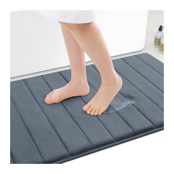 30" x 20" Ultra Soft & Absorbent Non-Slip Memory Foam Bath Mat
