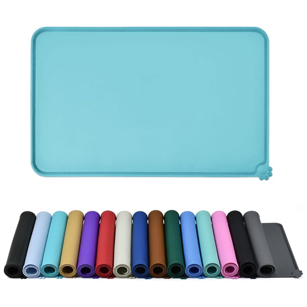 Reopet 28" x 18" Waterproof Pet Feeding Mat With High Raised Edges