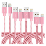 IDISON MFi Certified Nylon Braided IPhone Chargers 4Pack(3/6/6/10FT)